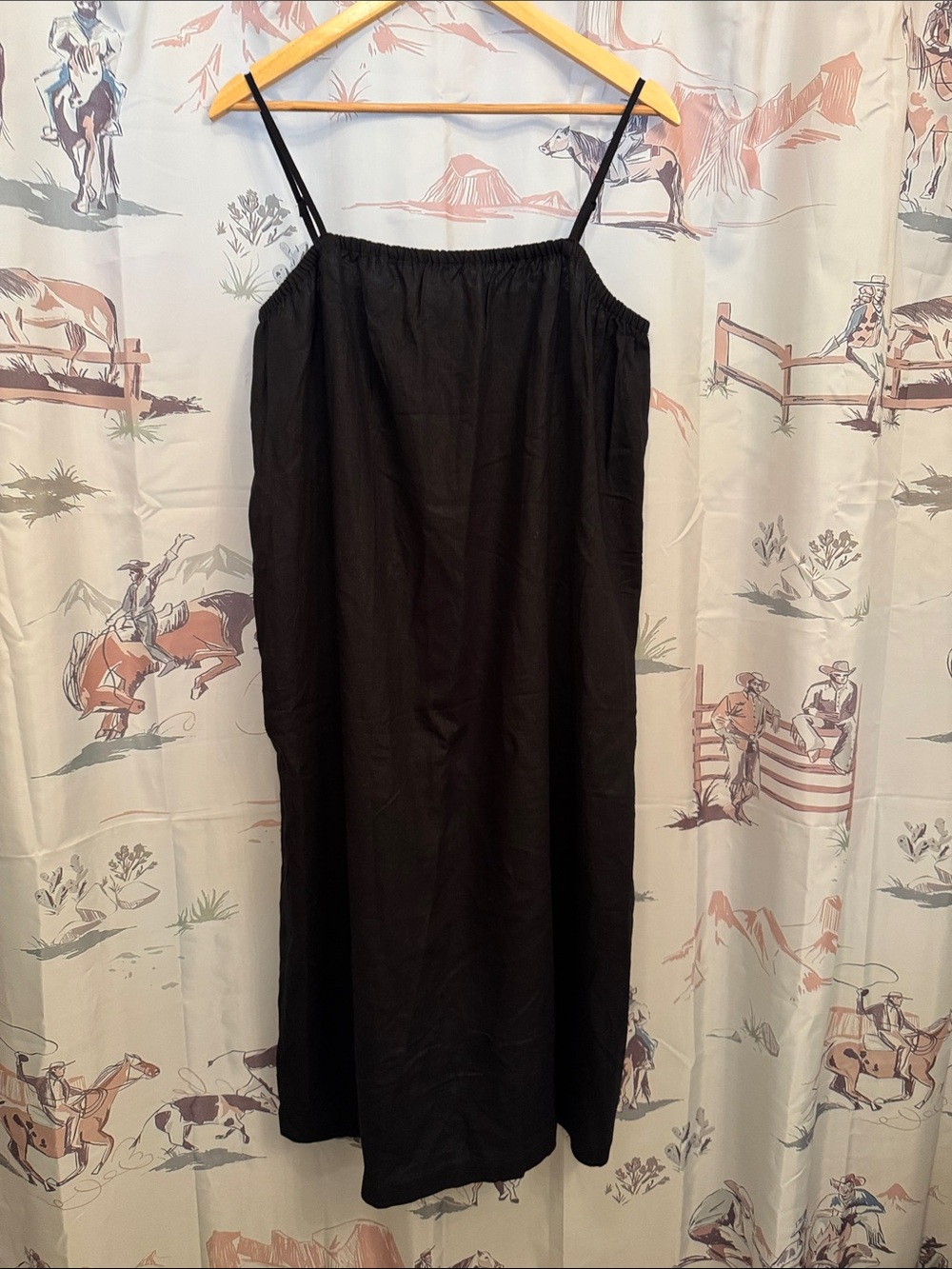 Target Black Maxi Slip Dress with Spaghetti Straps